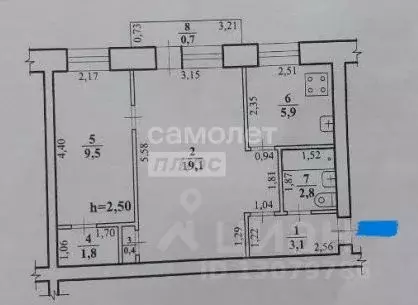 2-к кв. Забайкальский край, Чита Нагорная ул., 85А (43.3 м) - Фото 2