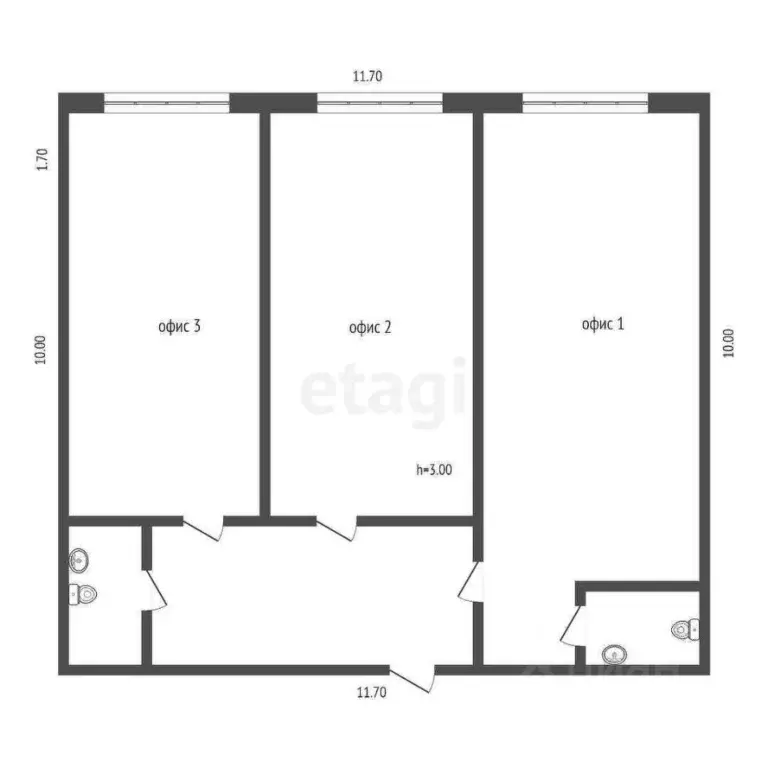 Офис в Москва Мосфильмовская ул., 74Б (120 м) - Фото 1