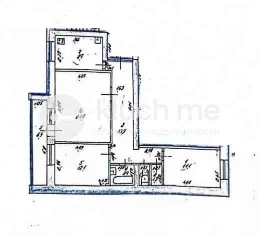 3-к кв. Татарстан, Казань ул. Академика Парина, 18 (72.8 м) - Фото 1
