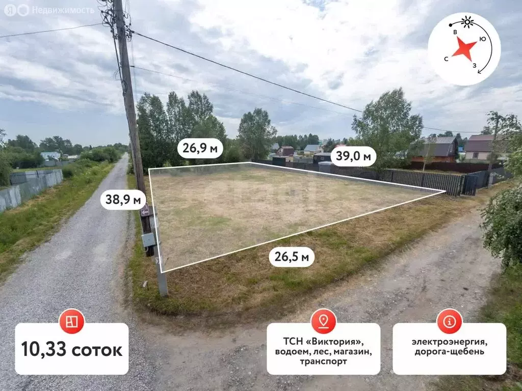Участок в Нижнетавдинский район, товарищество собственников ... - Фото 1
