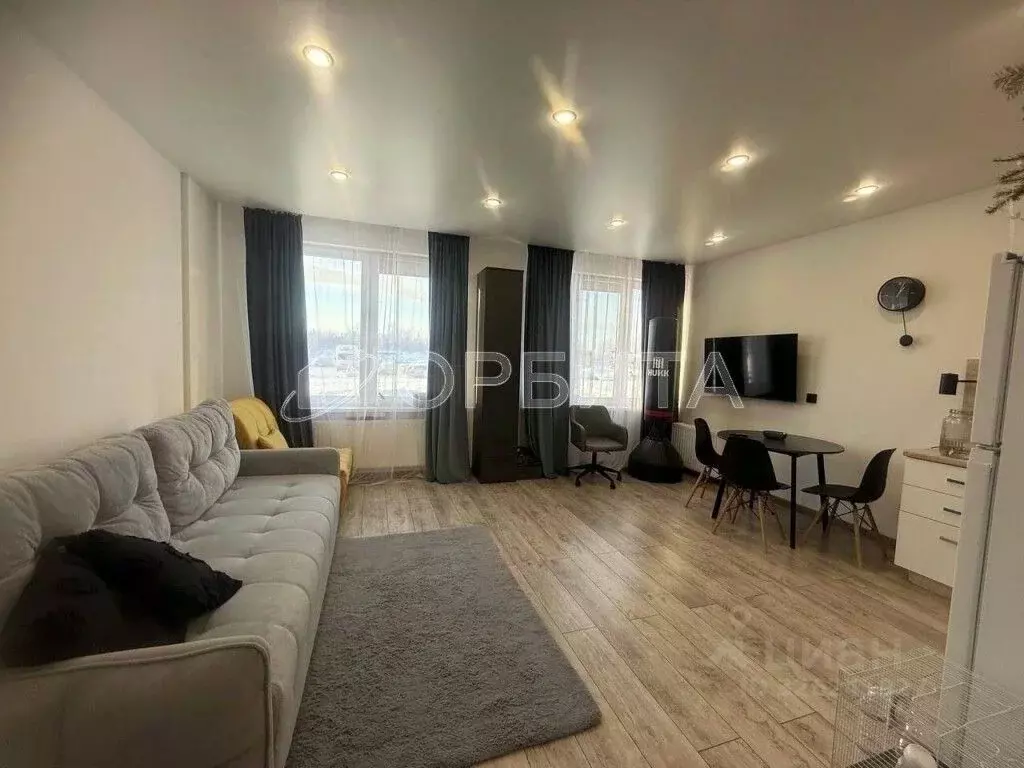 Студия Тюменская область, Тюмень ул. Павла Никольского, 6 (33.4 м) - Фото 1