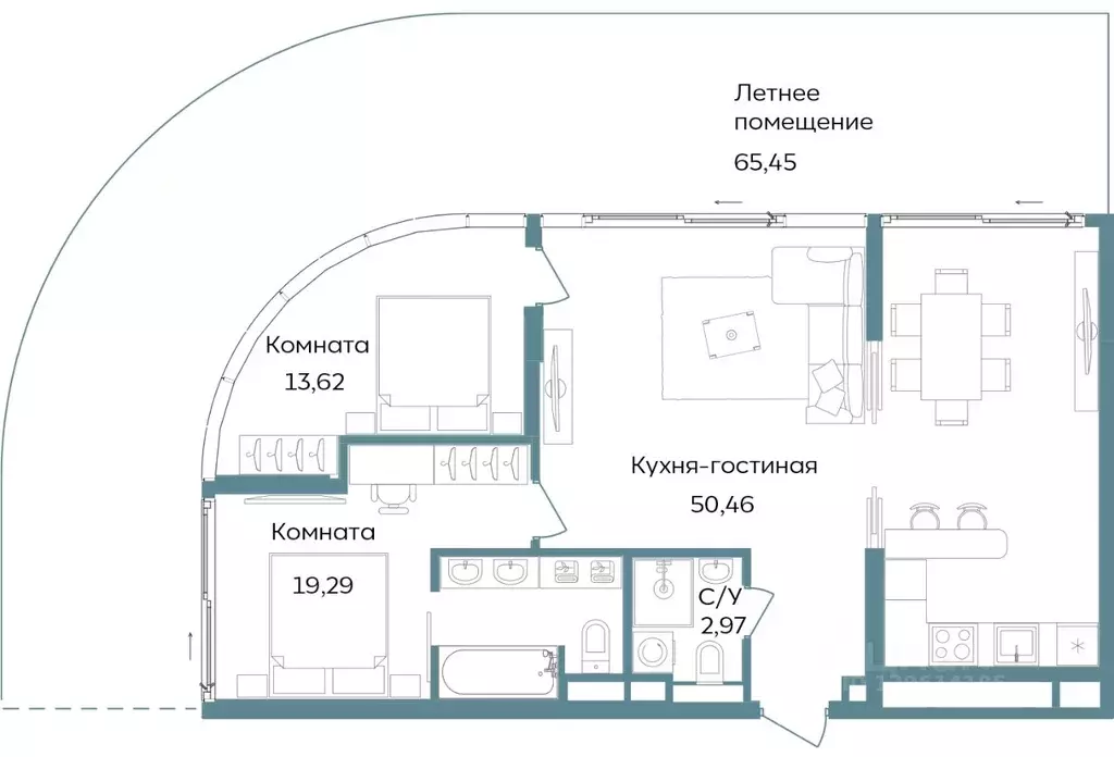 3-к кв. Крым, Саки  (151.79 м) - Фото 1