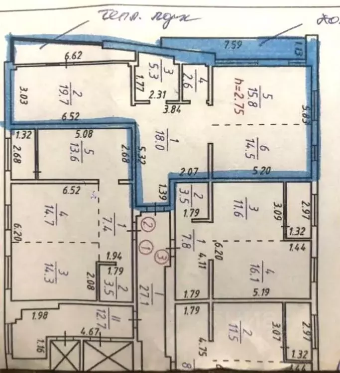 2-к кв. Иркутская область, Иркутск ул. Красных Мадьяр, 31 (75.9 м) - Фото 1