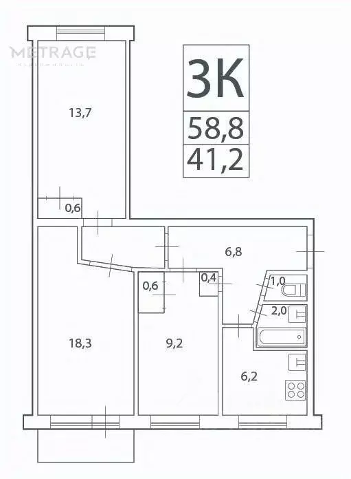 3-к кв. Новосибирская область, Новосибирск ул. Немировича-Данченко, ... - Фото 0