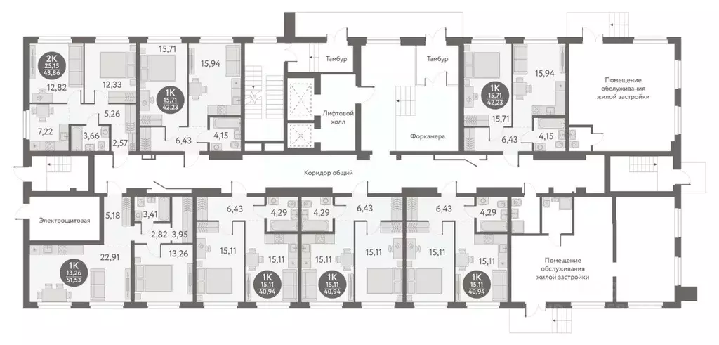 1-к кв. Новосибирская область, Новосибирск ул. Титова, 253/9 (42.23 м) - Фото 1