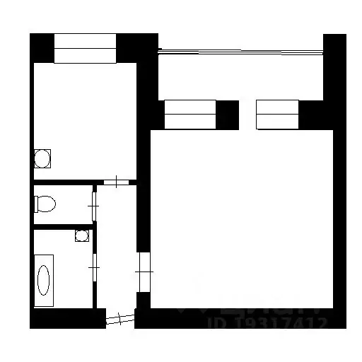 1-к кв. Татарстан, Казань ул. Волкова, 19 (40.0 м) - Фото 1