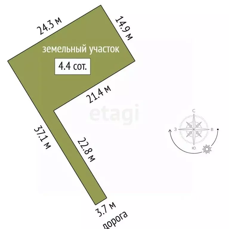 Участок в Севастополь Благополучный ТСН,  (4.4 сот.) - Фото 2