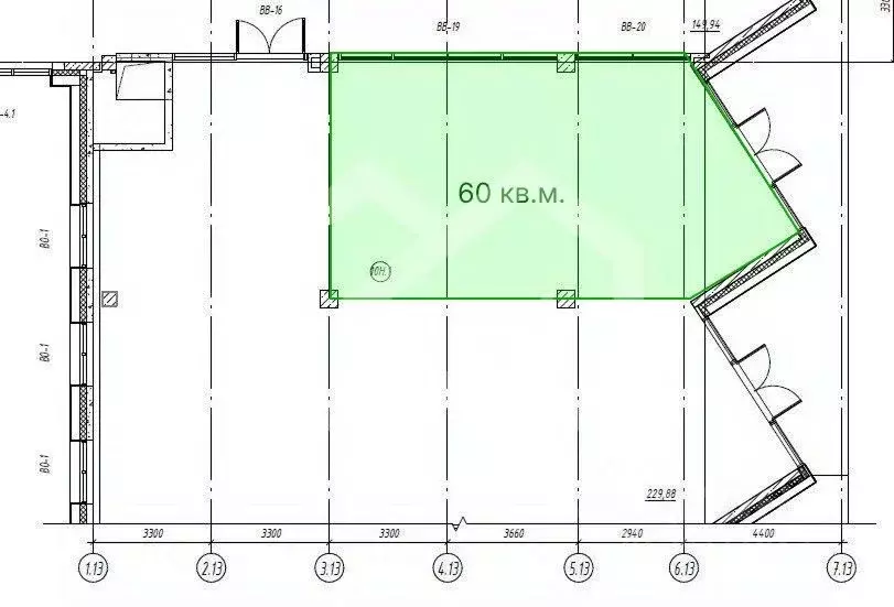 Помещение свободного назначения в Москва Верейская ул., 41С96 (60 м) - Фото 2