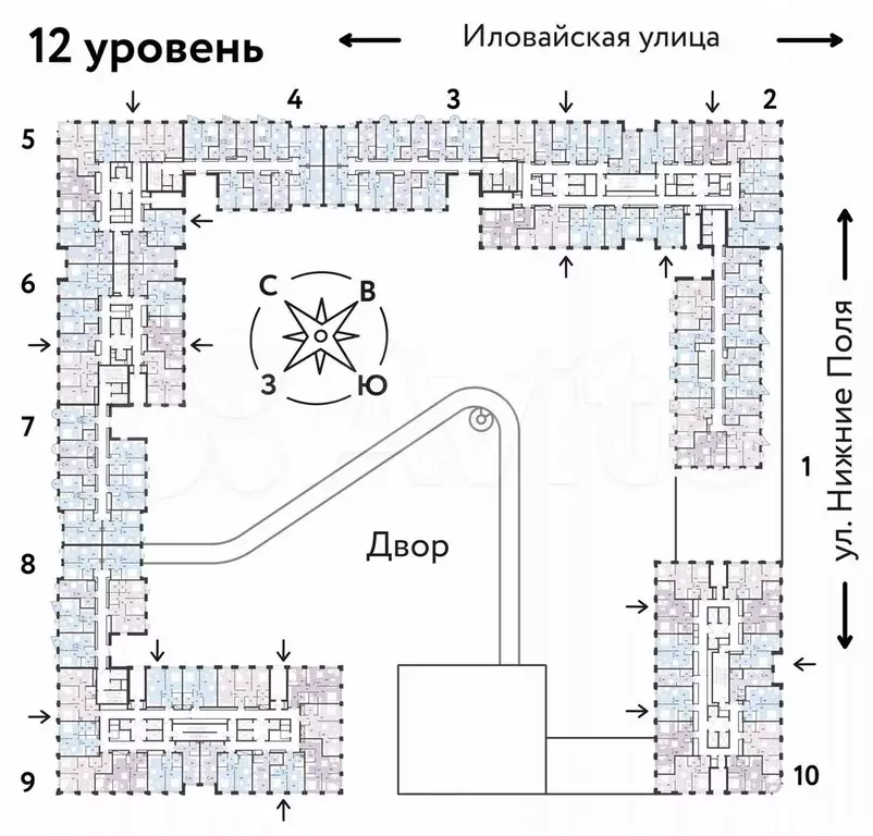 2-к. квартира, 42,2 м, 12/38 эт. - Фото 1