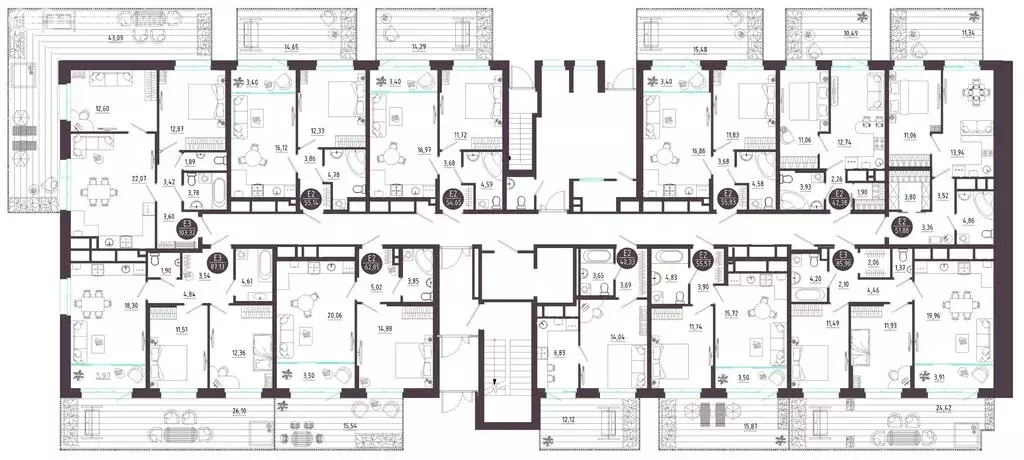 1-комнатная квартира: Тула, Пряничная улица, 6 (47.31 м) - Фото 1