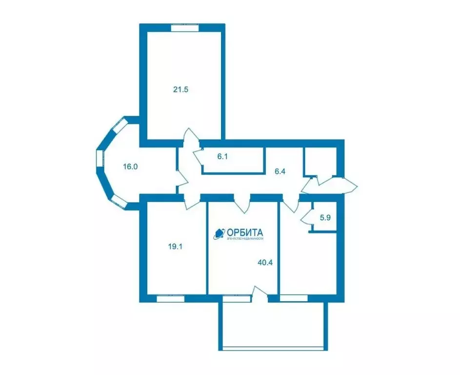 3-комнатная квартира: Тюмень, Депутатская улица, 80к1 (121.4 м) - Фото 1