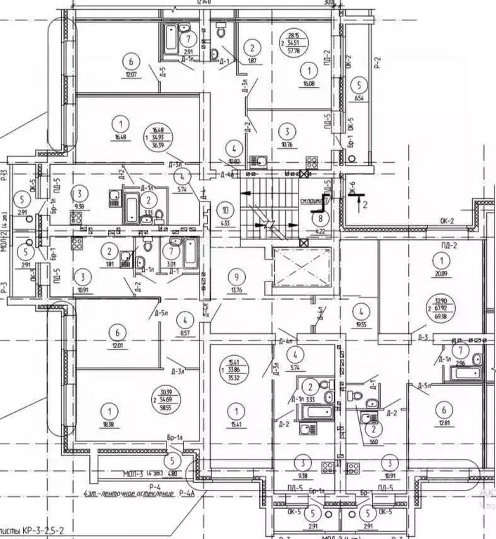 2-к кв. Марий Эл, Йошкар-Ола Мышино мкр,  (69.38 м) - Фото 1