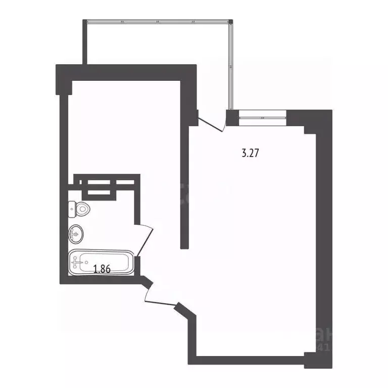 1-к кв. Севастополь ул. Горпищенко, 104Вк2 (42.0 м) - Фото 2