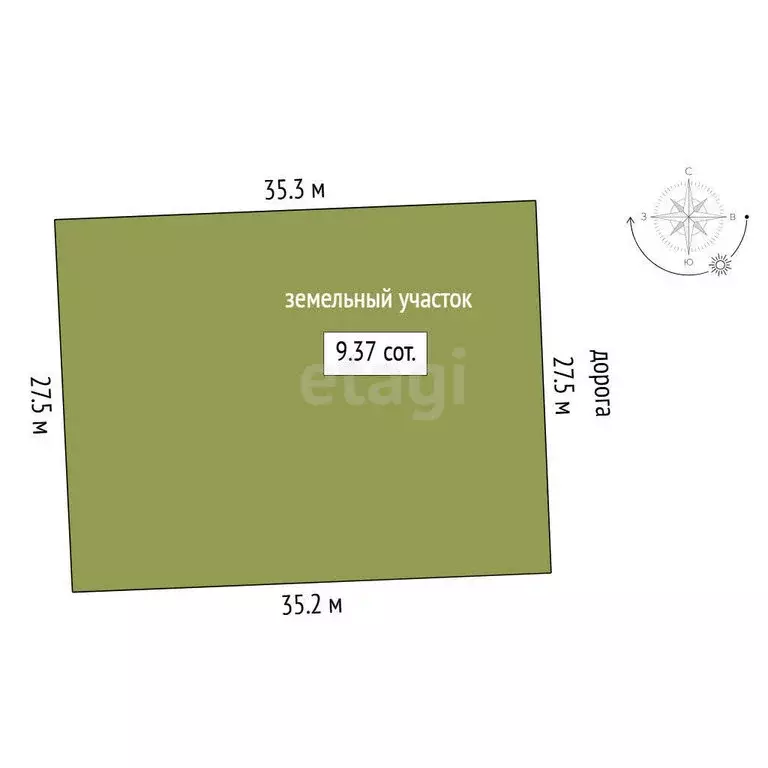 Участок в Тюмень, садовое товарищество Поле Чудес (9.37 м) - Фото 0