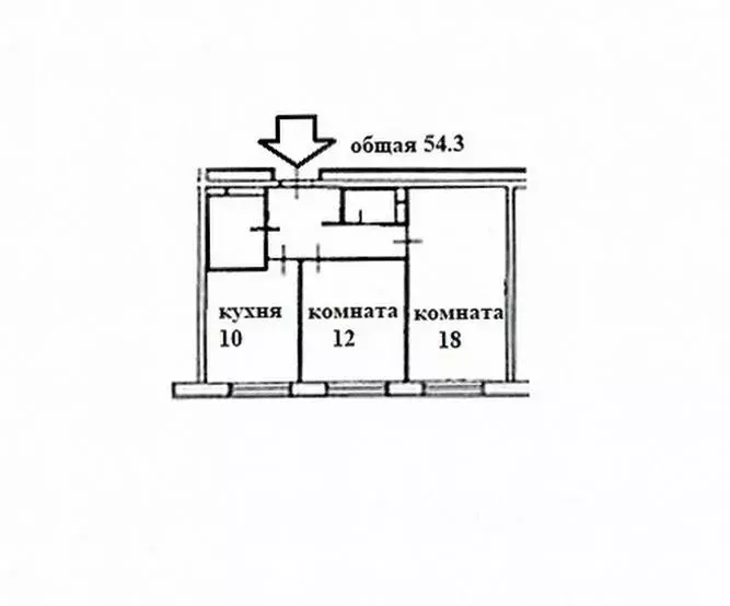 2-к кв. Москва Ясеневая ул., 12к8 (54.3 м) - Фото 2