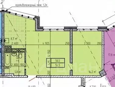 2-к кв. Приморский край, Находка Северный 18 жилой комплекс (56.5 м) - Фото 1