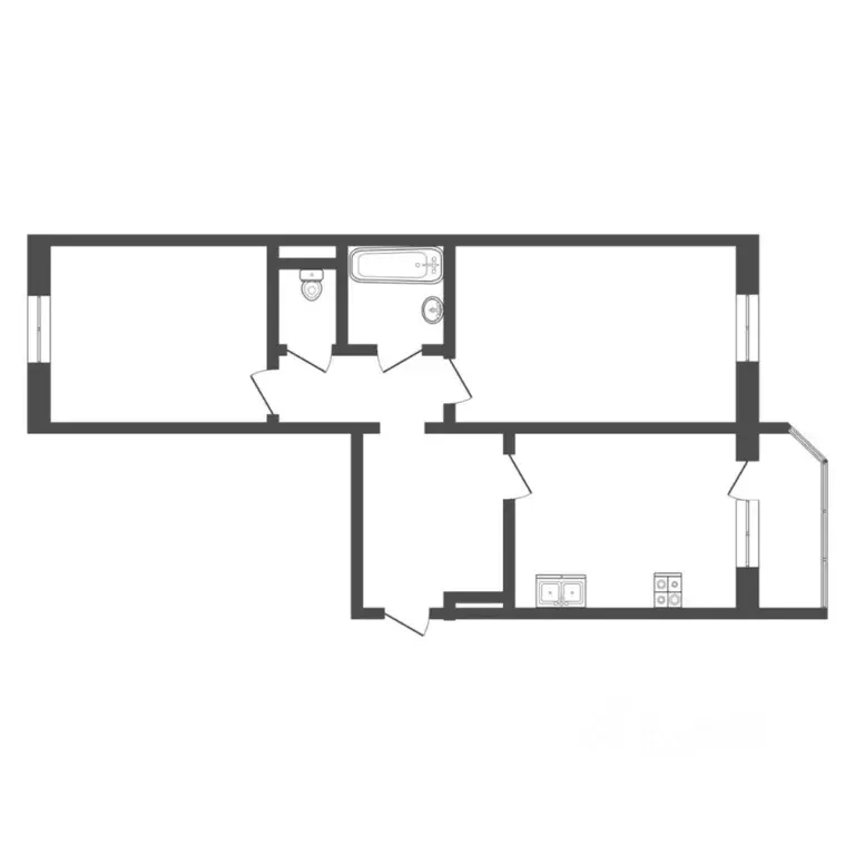 2-к кв. Тюменская область, Тюмень ул. Павла Шарова, 25 (67.7 м) - Фото 2