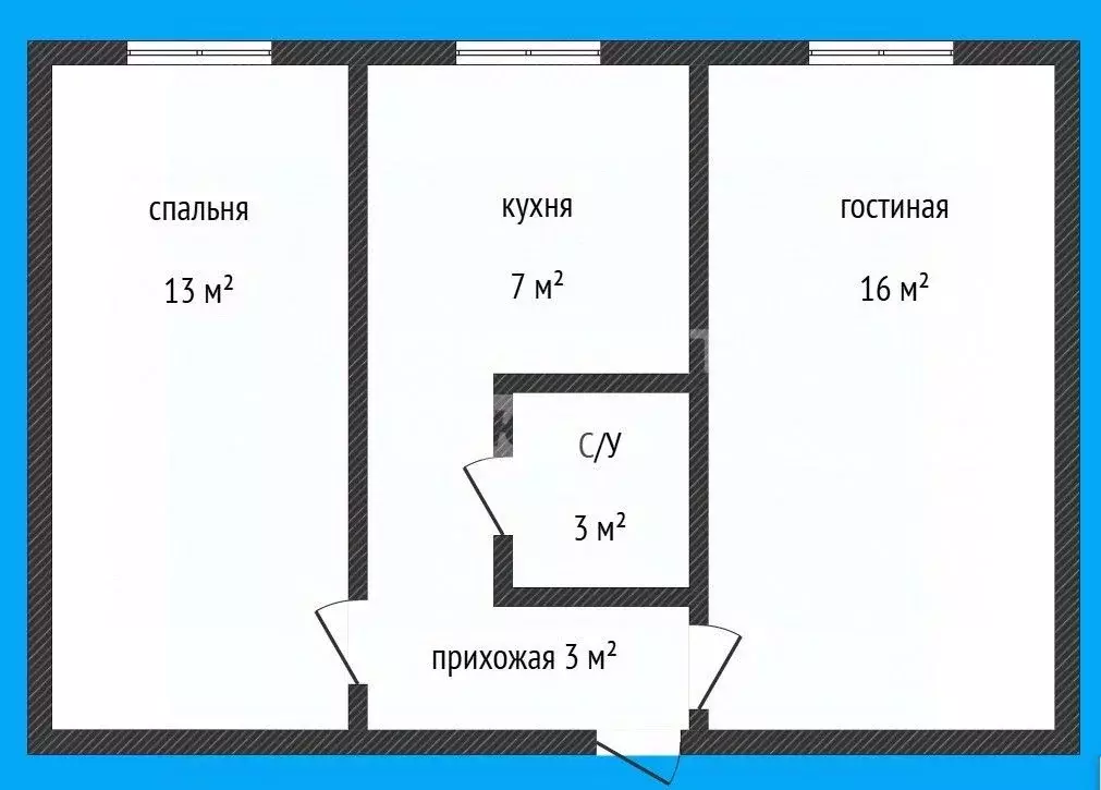 2-к кв. Дагестан, Махачкала ул. Абдулхакима Исмаилова, 38 (45.0 м) - Фото 2