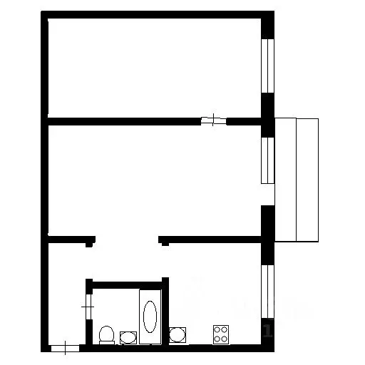 2-к кв. Иркутская область, Братск ул. Кирова, 24 (48.6 м) - Фото 2