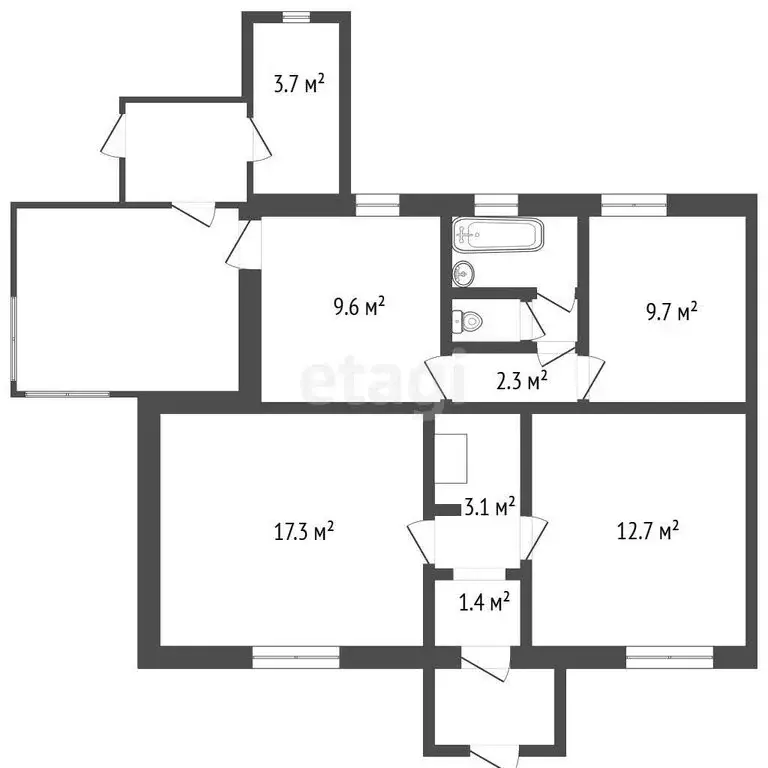 Дом в Заводоуковск, Солнечная улица (65.2 м) - Фото 1