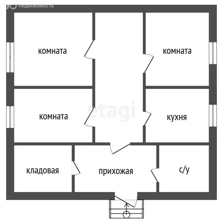 Дом в село Хомутинино, Лесная улица (65.4 м) - Фото 1