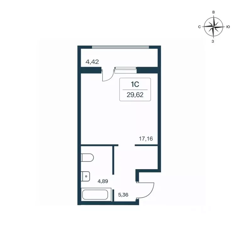 Студия Ленинградская область, Всеволожский район, Заневское городское ... - Фото 1