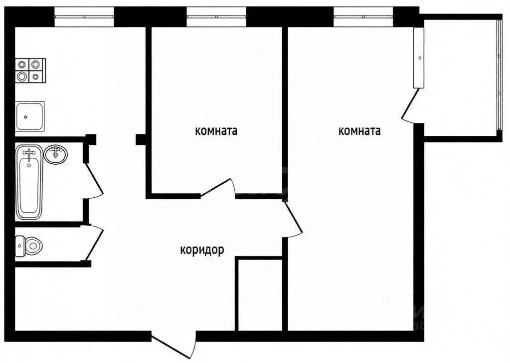 2-к кв. Ярославская область, Ярославль просп. Толбухина, 9 (43.6 м) - Фото 2