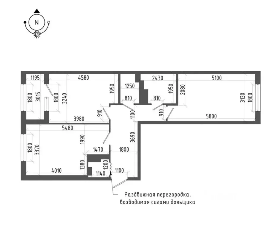 2-к кв. Санкт-Петербург бул. Измайловский, 9 (67.0 м) - Фото 2