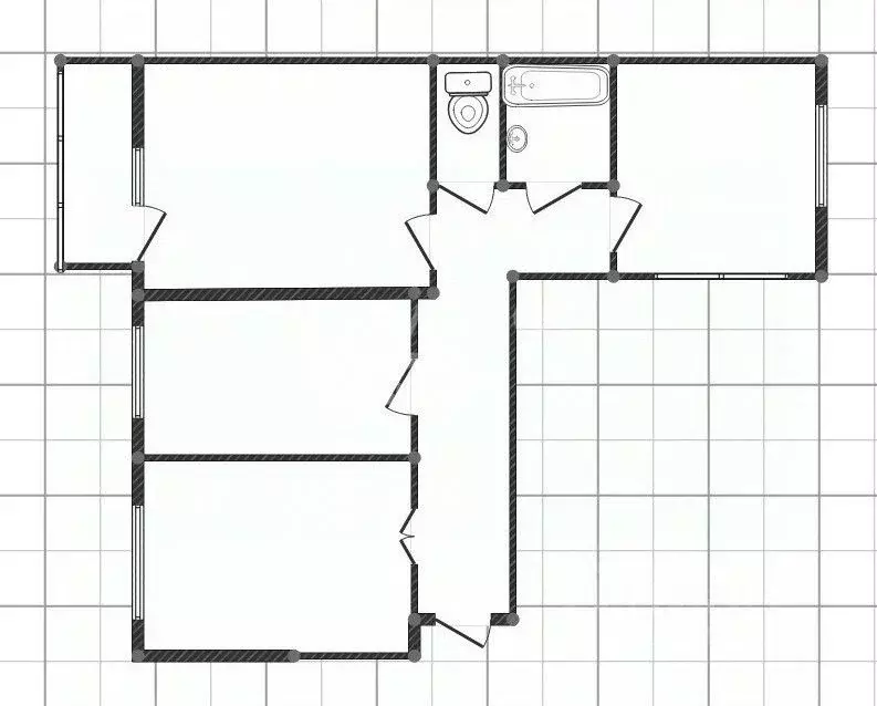 3-к кв. Тамбовская область, Тамбов Селезневская ул., 2Бк3 (85.0 м) - Фото 1