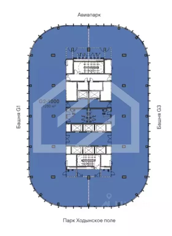 Помещение свободного назначения в Москва Ходынский бул., 20А/2 (1252 ... - Фото 2