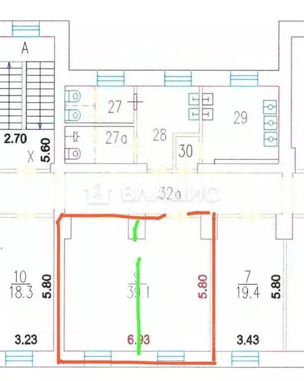 Комната Москва ул. Кржижановского, 24/35К2 (39.1 м) - Фото 2