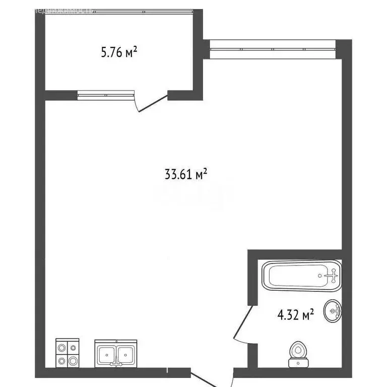Квартира-студия: Судак, Набережная улица, 75к1 (43.6 м) - Фото 1