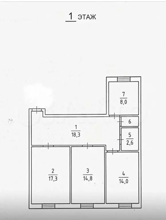 3-к. квартира, 76,3 м, 1/4 эт. - Фото 0