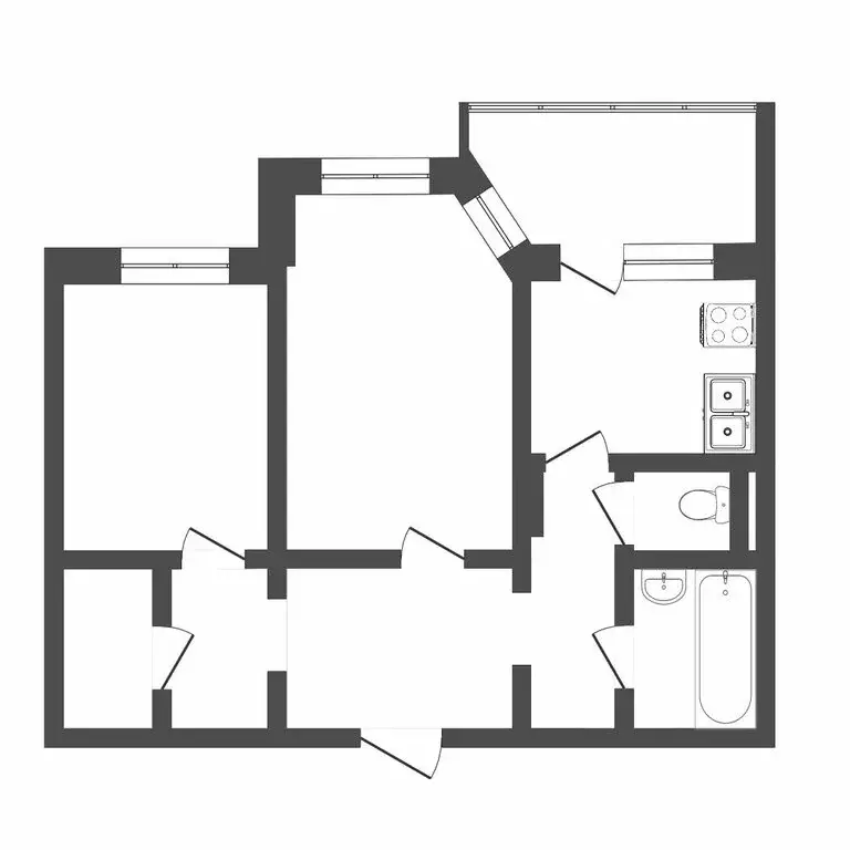 2-комнатная квартира: Тюмень, улица Михаила Сперанского, 25 (55.2 м) - Фото 1