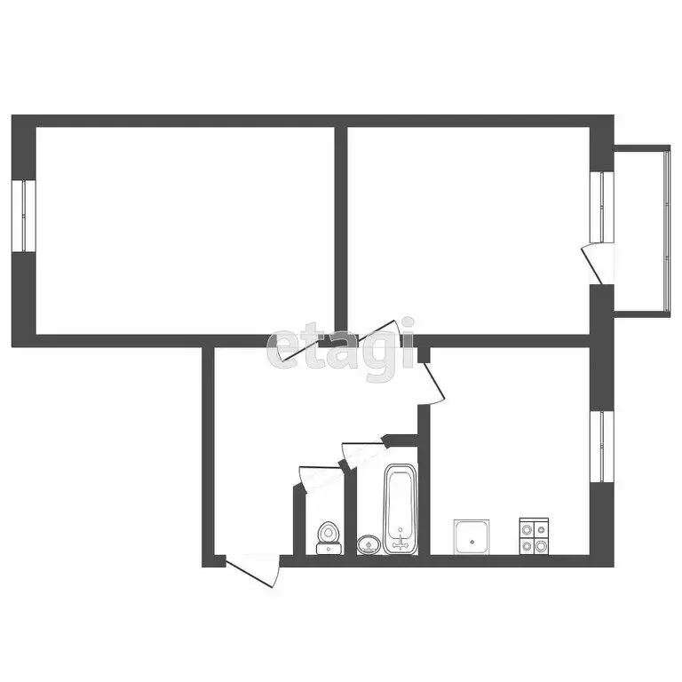 2-комнатная квартира: Саранск, улица Володарского, 92 (44.1 м) - Фото 1