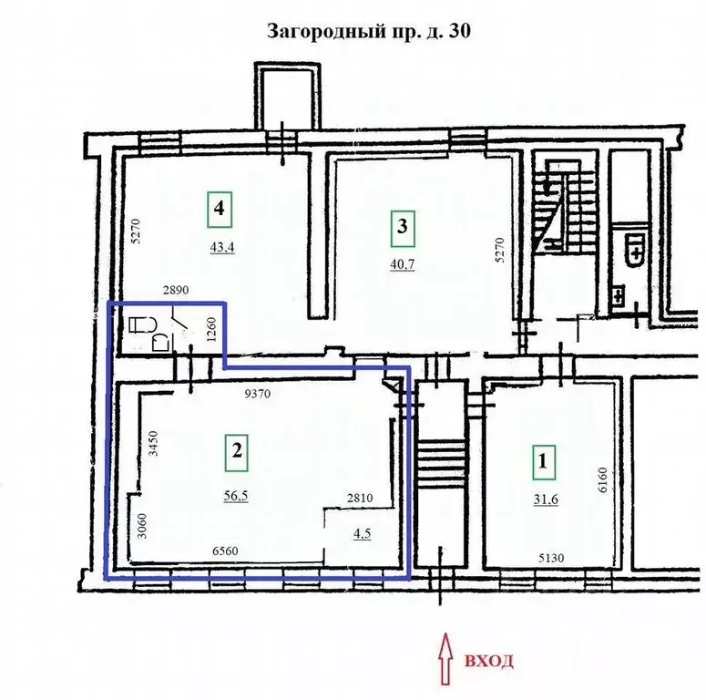 Помещение свободного назначения в Санкт-Петербург Загородный просп., ... - Фото 2