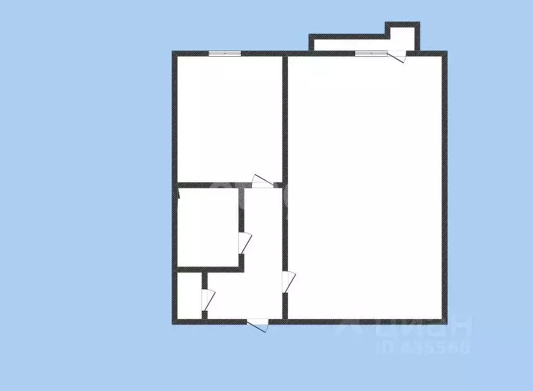 1-к кв. Белгородская область, Губкинский городской округ, пос. ... - Фото 2