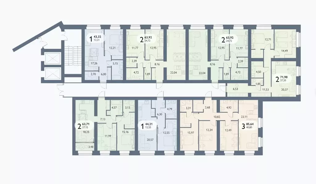 1-к кв. Брянская область, Брянский район, пос. Мичуринский, ... - Фото 2
