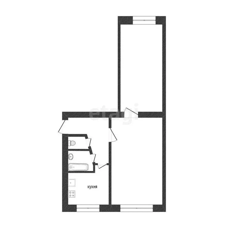 2-комнатная квартира: Златоуст, улица Шишкина, 15 (44 м) - Фото 1