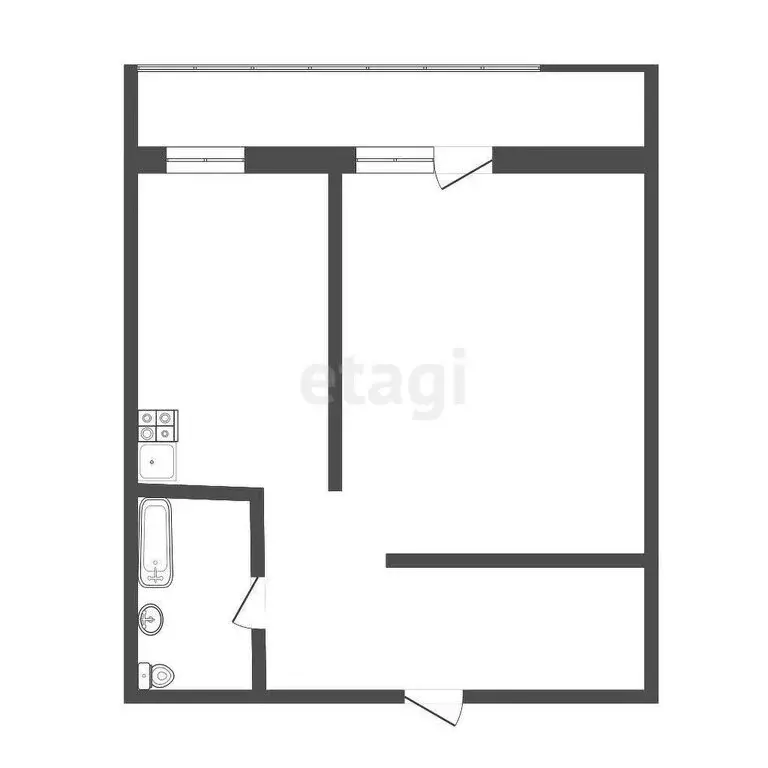 1-комнатная квартира: Улан-Удэ, улица Модогоева, 10 (39.8 м) - Фото 1