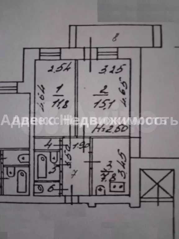 2-к. квартира, 48,7 м, 9/9 эт. - Фото 0