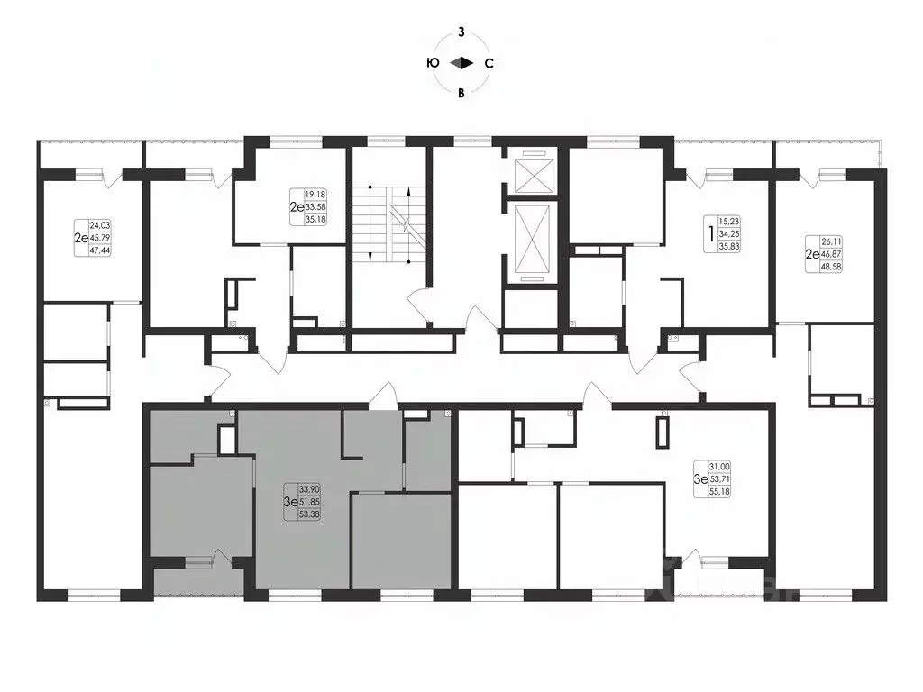 3-к кв. Воронежская область, Воронеж Первое Мая мкр, Май жилой ... - Фото 2