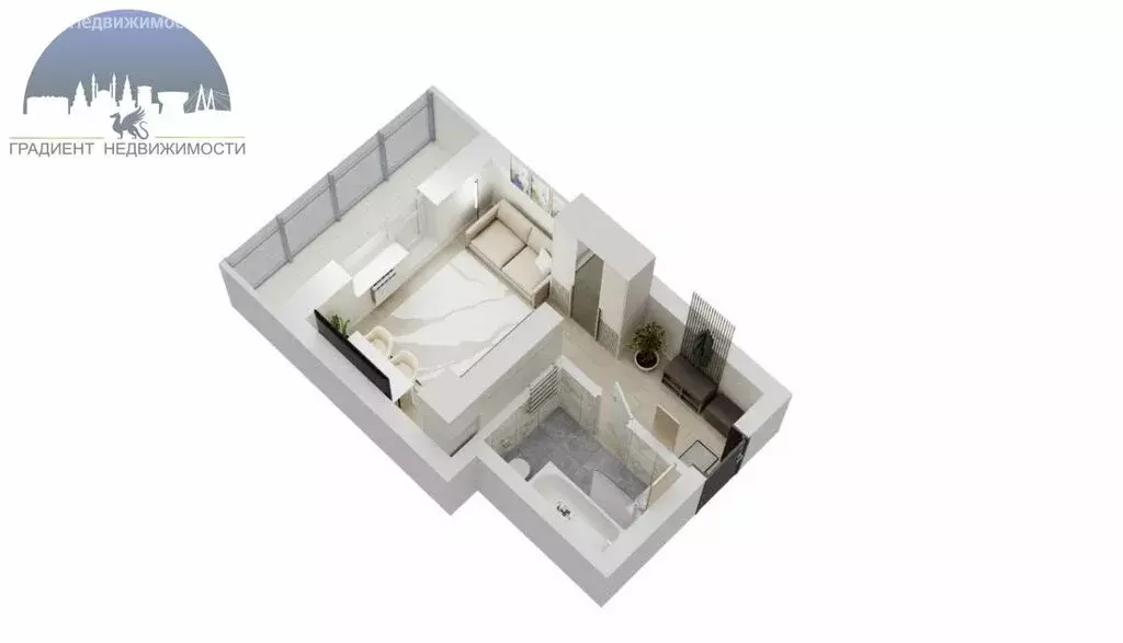 Квартира-студия: Казань, улица Рауиса Гареева, 78 (22.37 м) - Фото 1