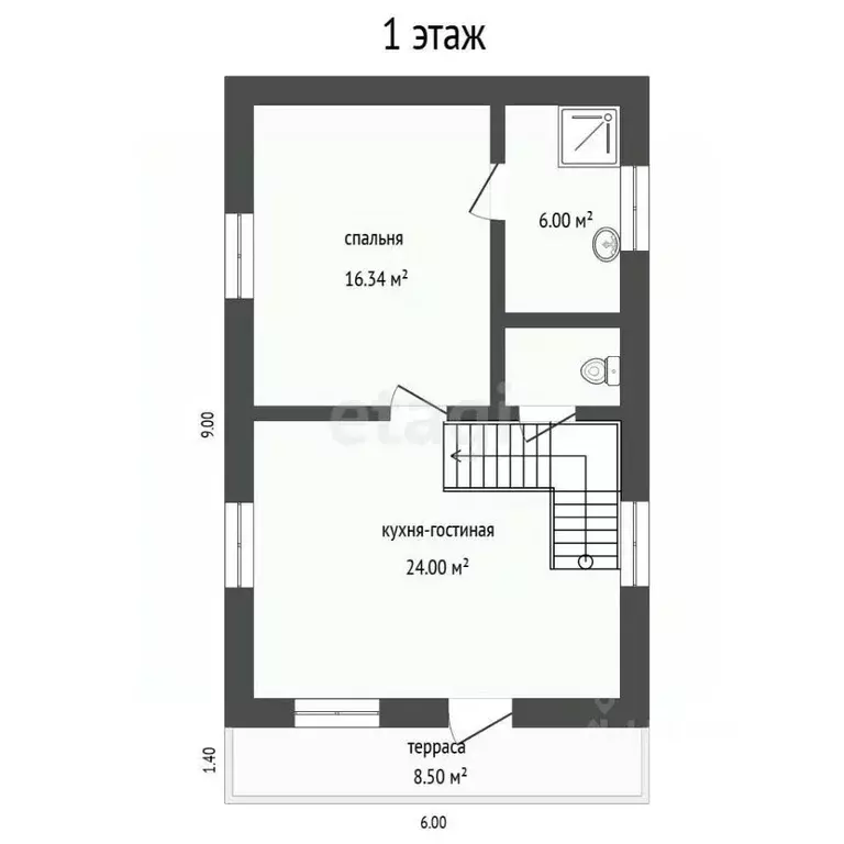 Дом в Тюменская область, Тюмень Изобилие СНТ, ул. Ягодная (70 м) - Фото 1