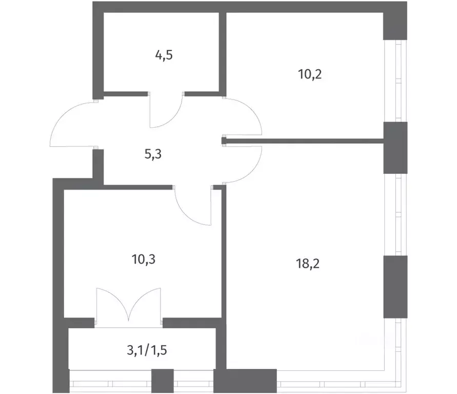 2-к кв. Ленинградская область, Ломоносовский район, Аннинское ... - Фото 1