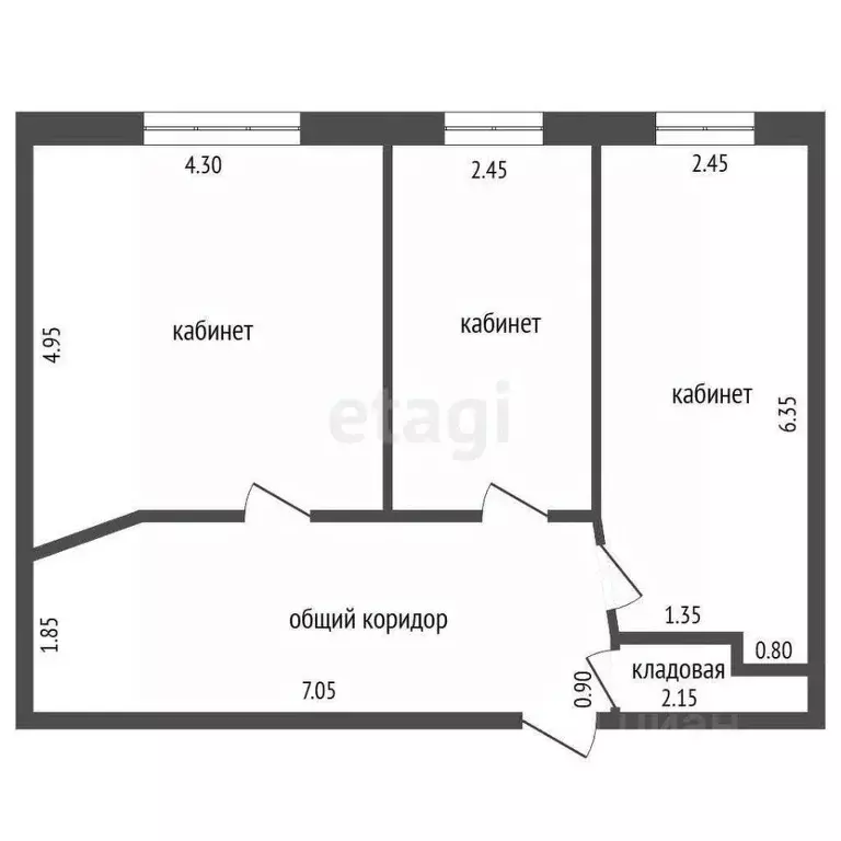 Офис в Самарская область, Самара Революционная ул., 70лит1 (66 м) - Фото 2