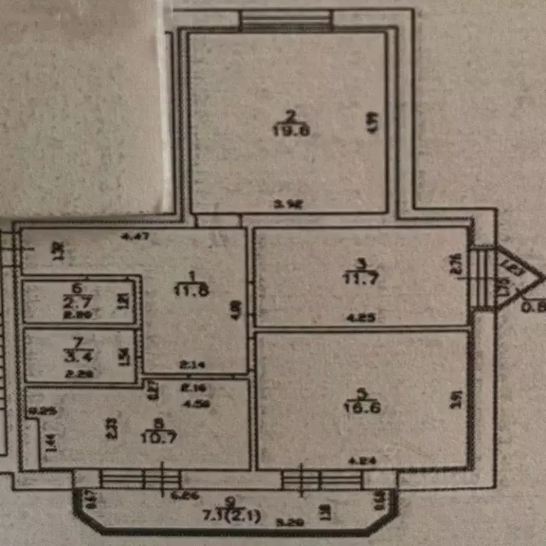 3-к кв. Калининградская область, Гурьевск Крайняя ул., 4Б (76.5 м) - Фото 1