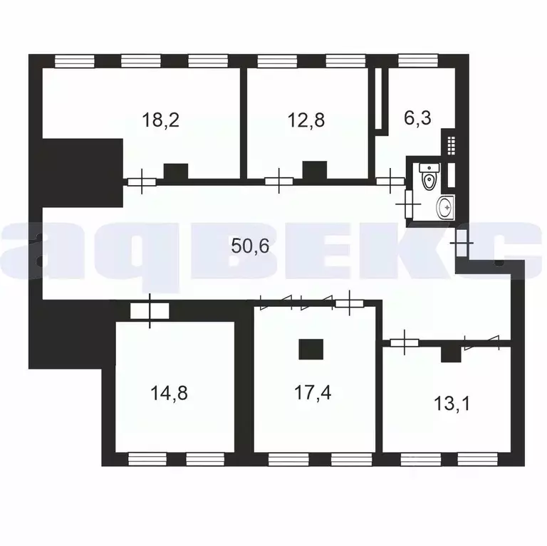 Офис в Санкт-Петербург Кондратьевский просп., 40к14 (135 м) - Фото 2