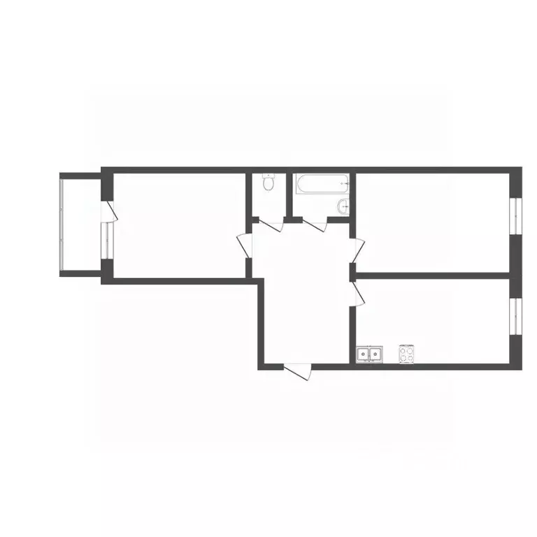 2-к кв. Тюменская область, Тюмень Антипино мкр, ул. Каспийская, 3к1 ... - Фото 0