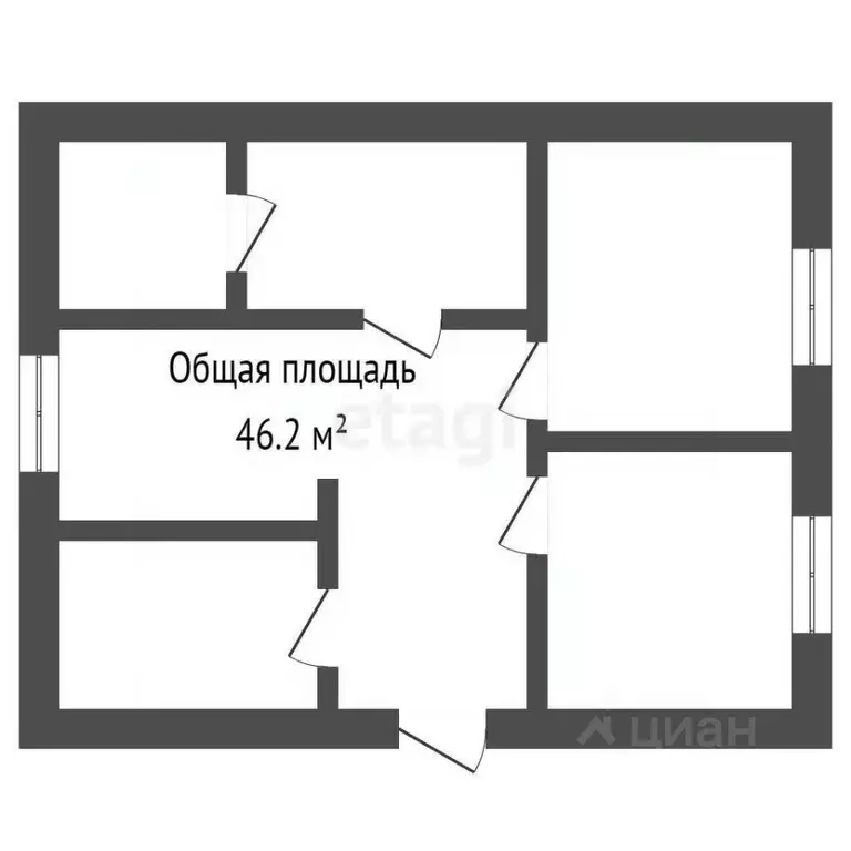 Дом в Кемеровская область, Ленинск-Кузнецкий Каширская ул., 56 (46 м) - Фото 2